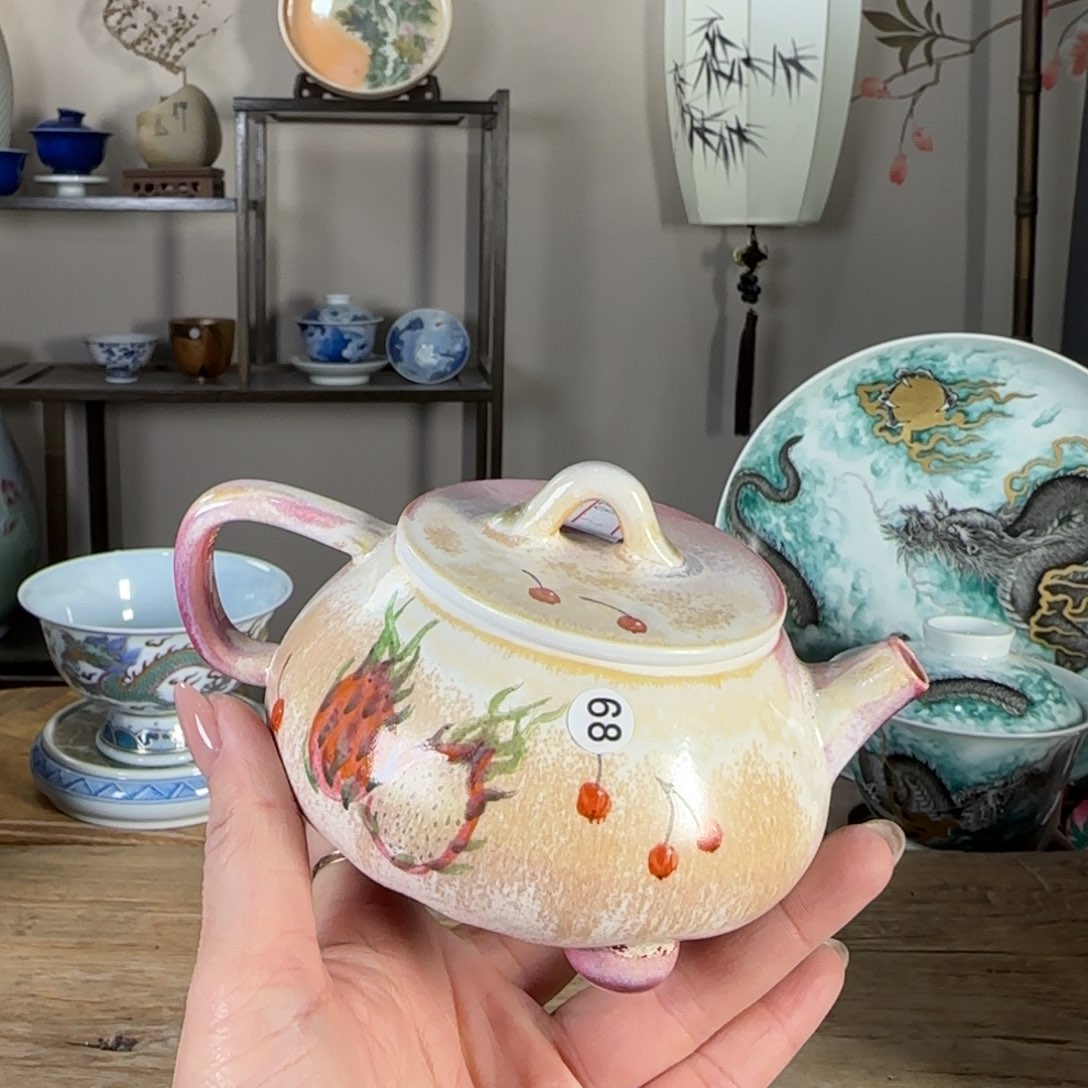 杯景德镇陶瓷柴烧多人