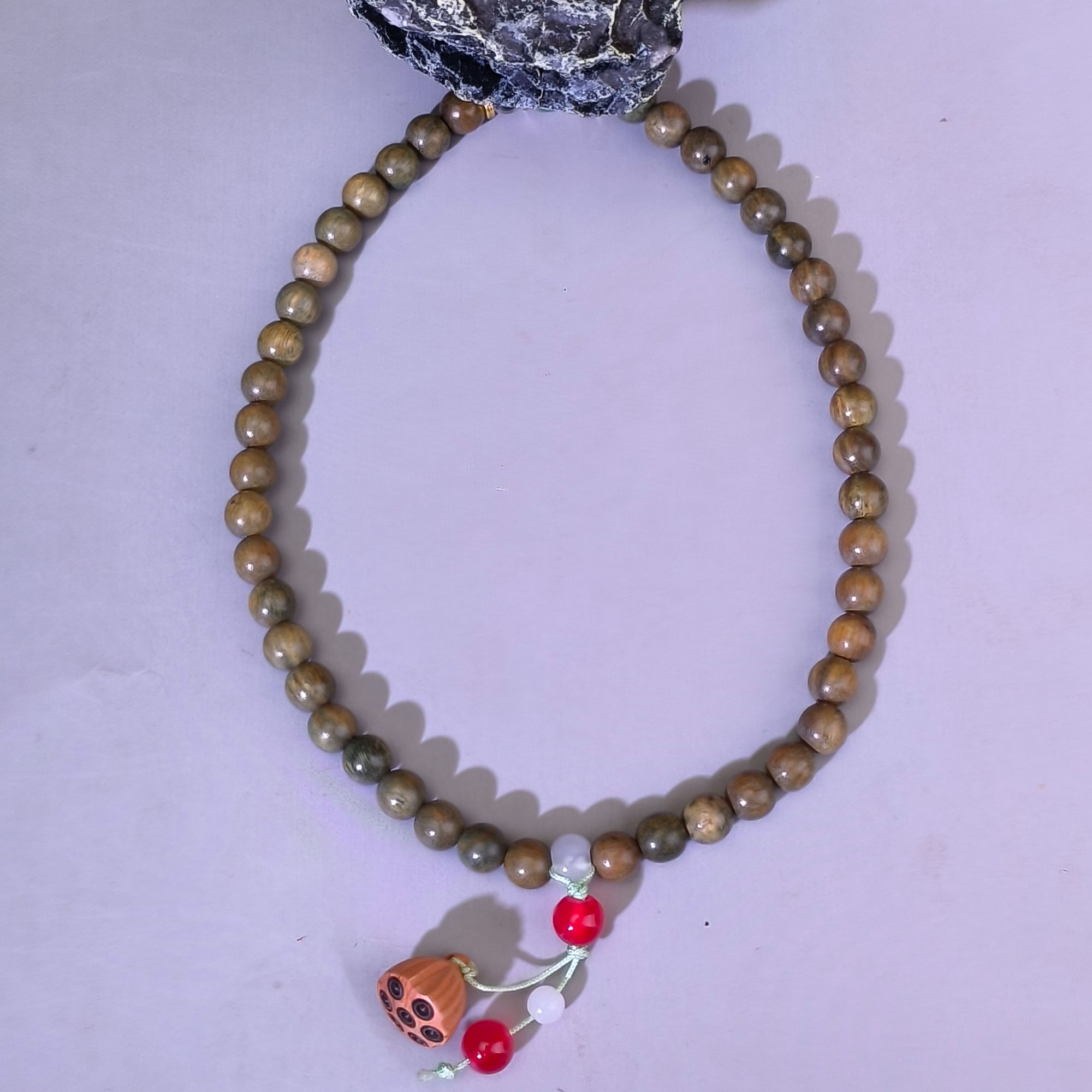 【柒尚阁】绿t双圈带莲蓬