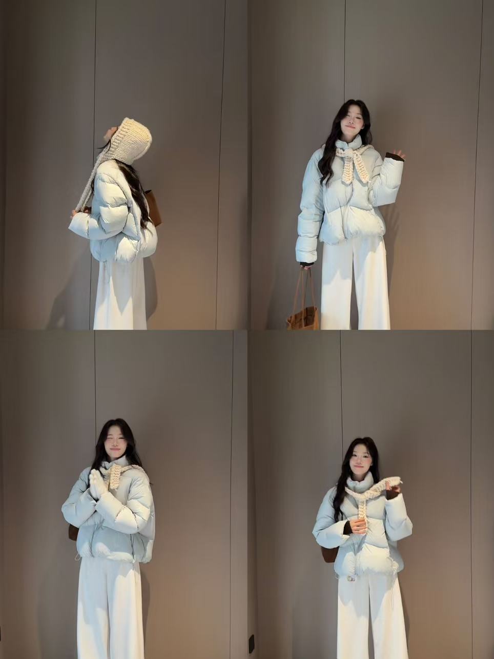 25025#【软心泡芙】S形拉链轻盈过冬（90白鸭绒充绒166克）（不送帽子）