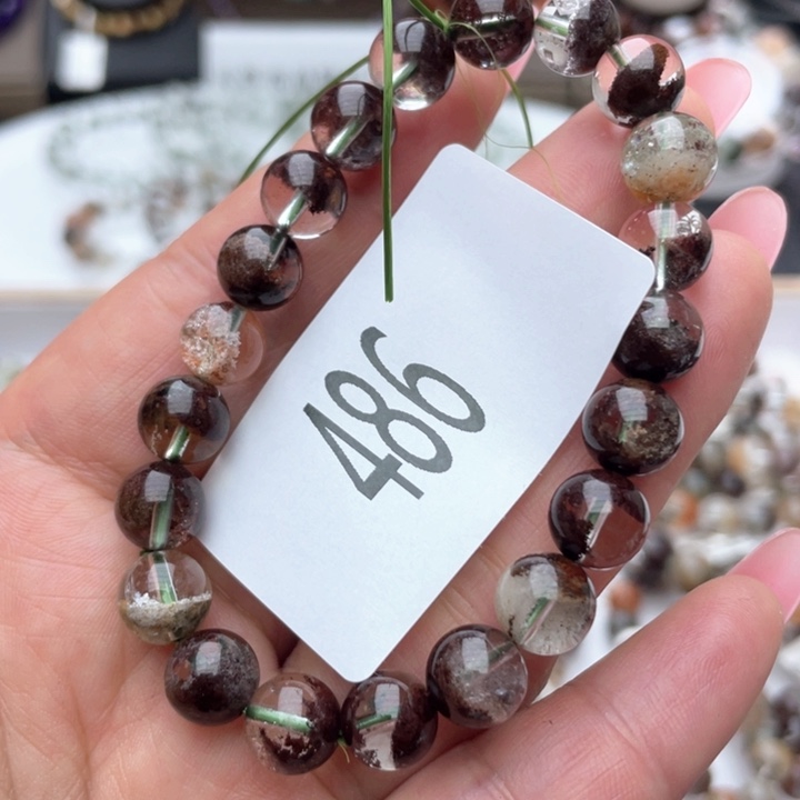 水晶天然手链钛钢