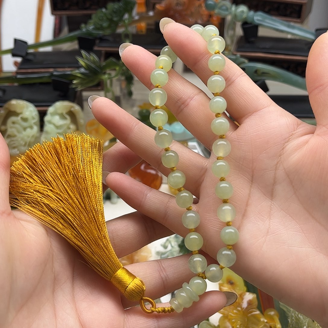 蛇纹石玉未镶嵌岫玉手链