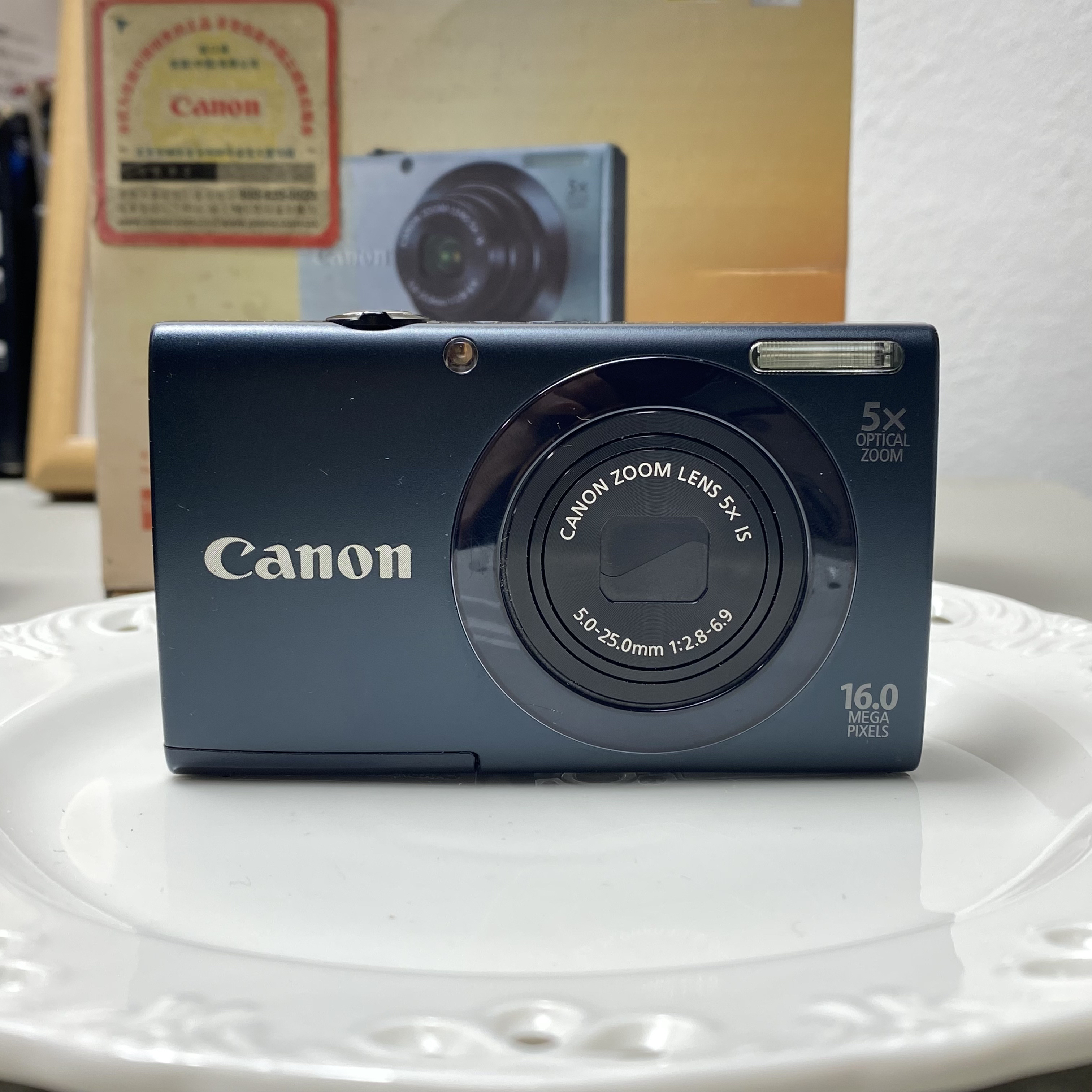 95新 Canon/佳能 佳能A3400is带原盒1600万像素5倍变焦数码ccd