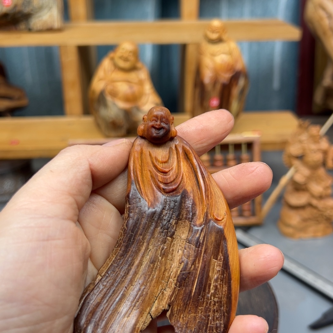 柏木崖柏木摆件手把件，68