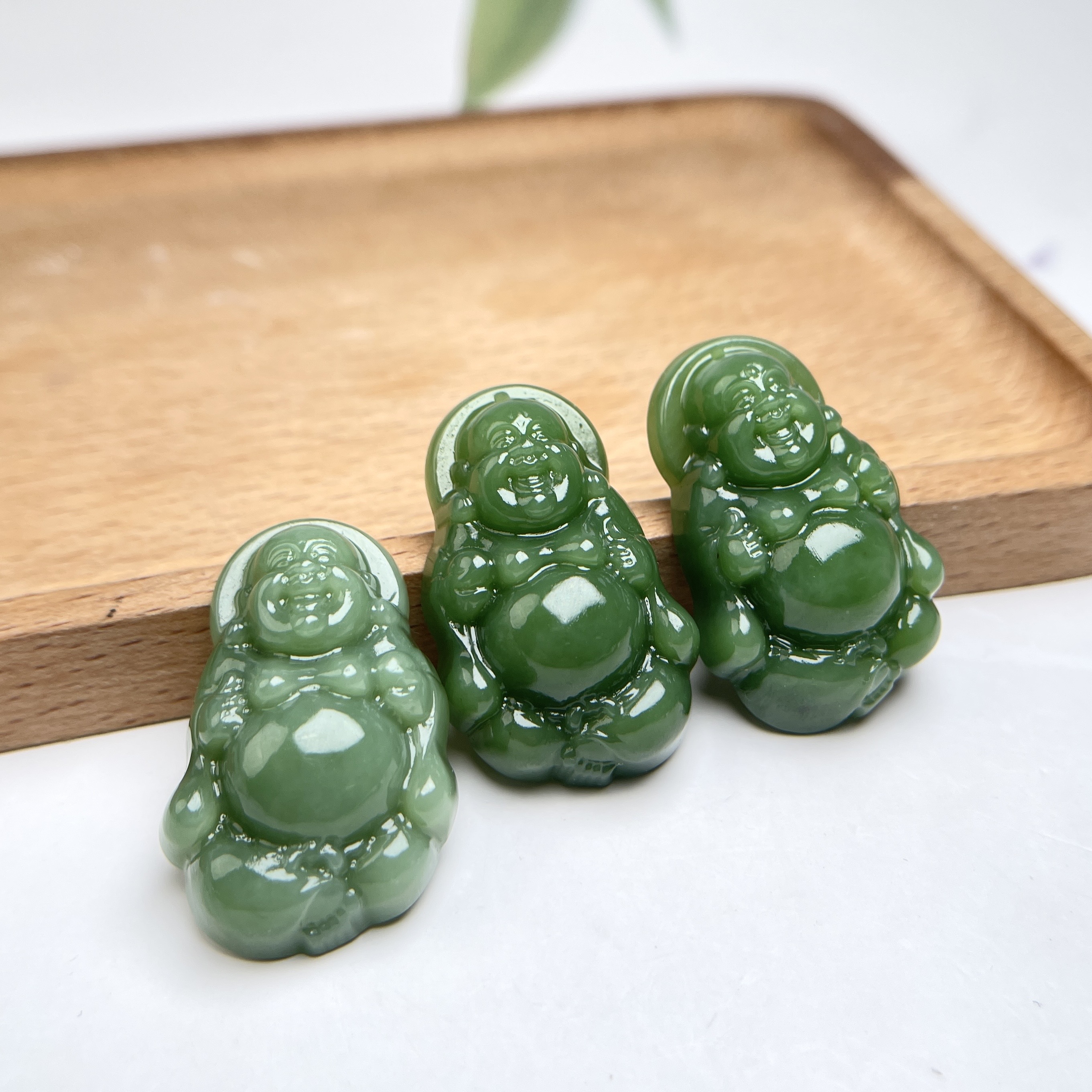 菲菲珠宝好*碧玉站佛吊坠-多样性发一