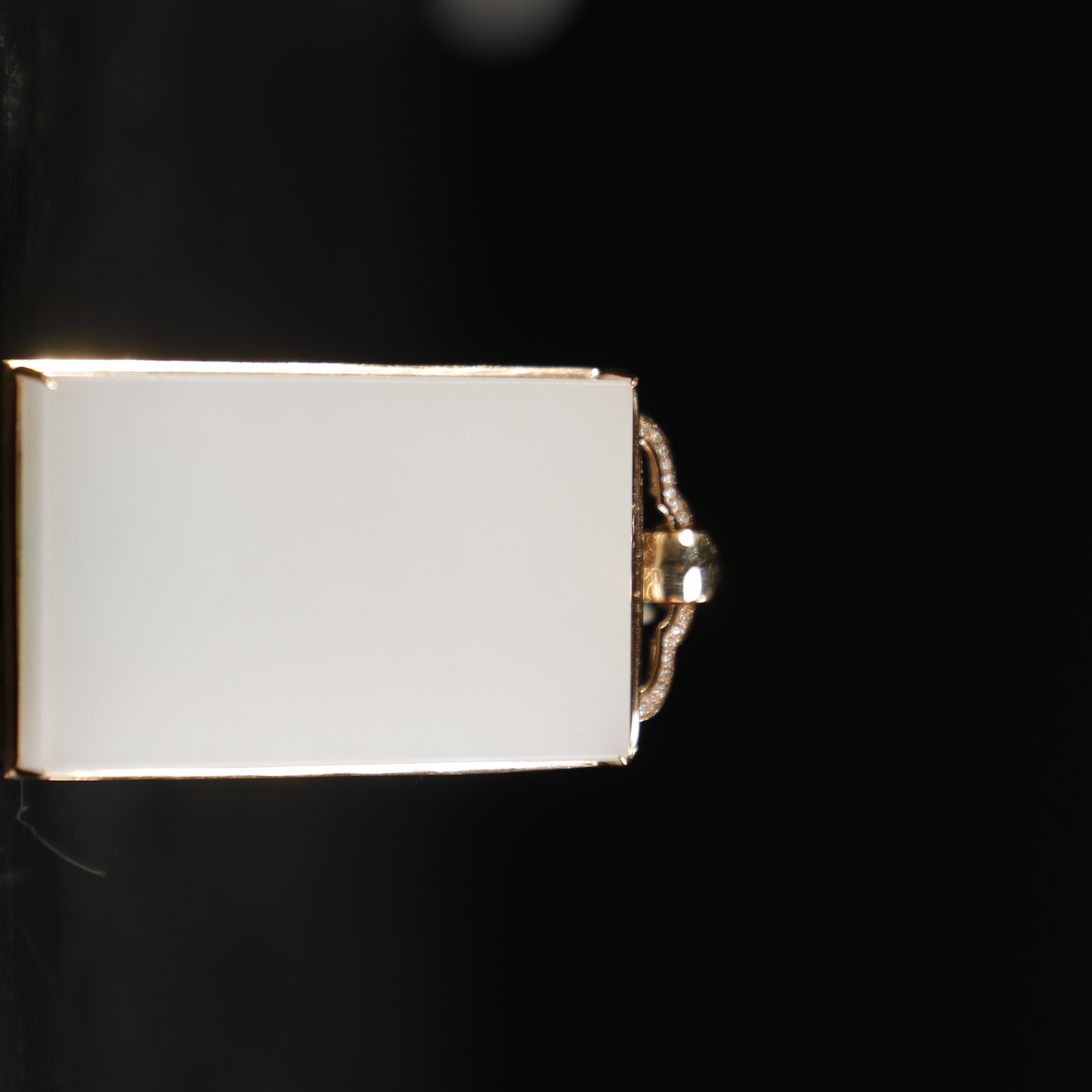 lot8862 和田玉白玉平安无事牌/云南典藏