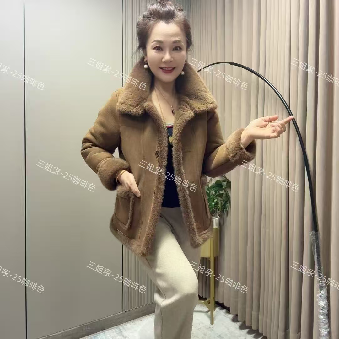 25短外套时尚冬季短款加厚休闲女翻领
