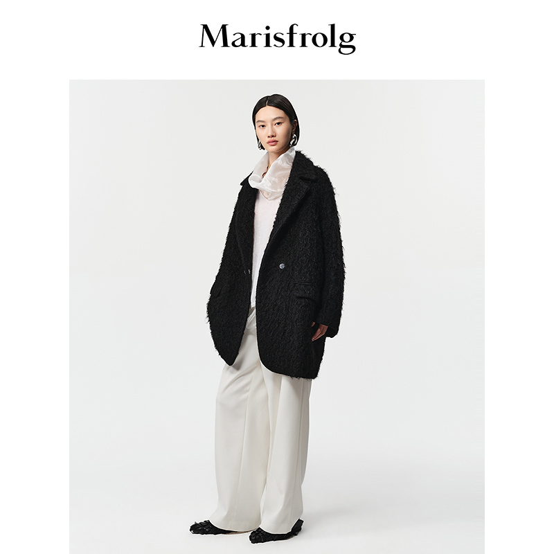 【艺术时装大衣】Marisfrolg玛丝菲尔毛呢外套A1FZ4373D