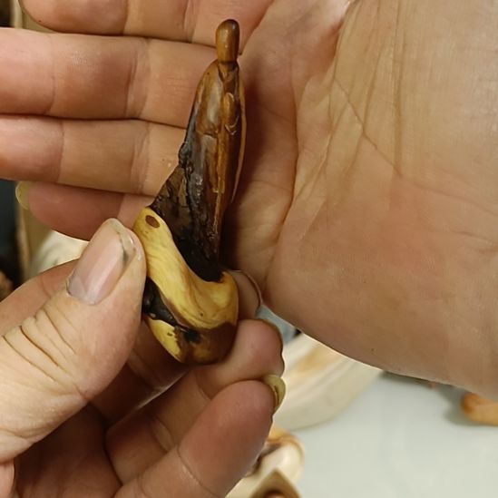 柏木（崖柏）太行崖柏无相手把件