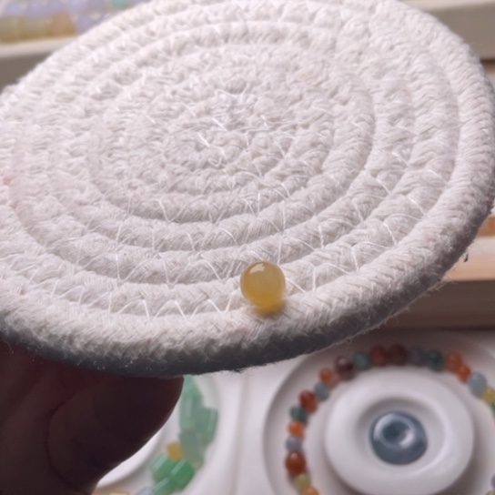 未镶嵌手链翡翠卡卡7.4黄珠