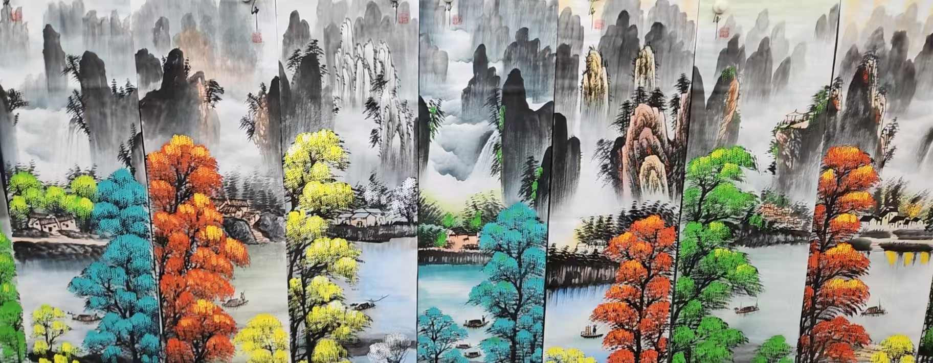 【优斯特】精品十二条屏装饰画通用链接