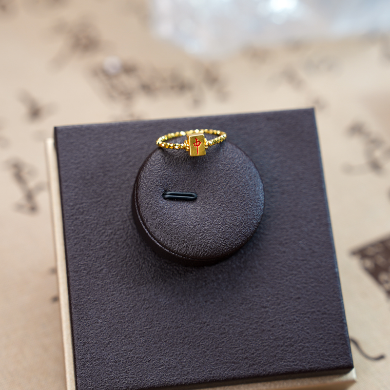 【甄芝系列】足金 中发戒指  