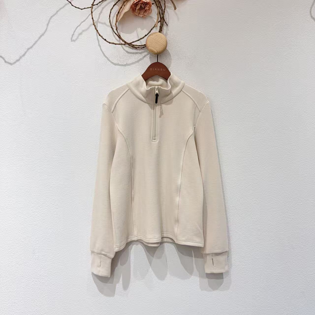 福利款不退换！！！立领拉链磨毛德绒保暖弹力休闲卫衣J25705