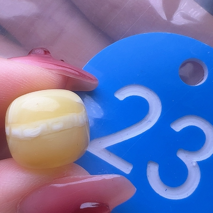 蜜蜡裸石未镶嵌微花粉 12.5mm 老型