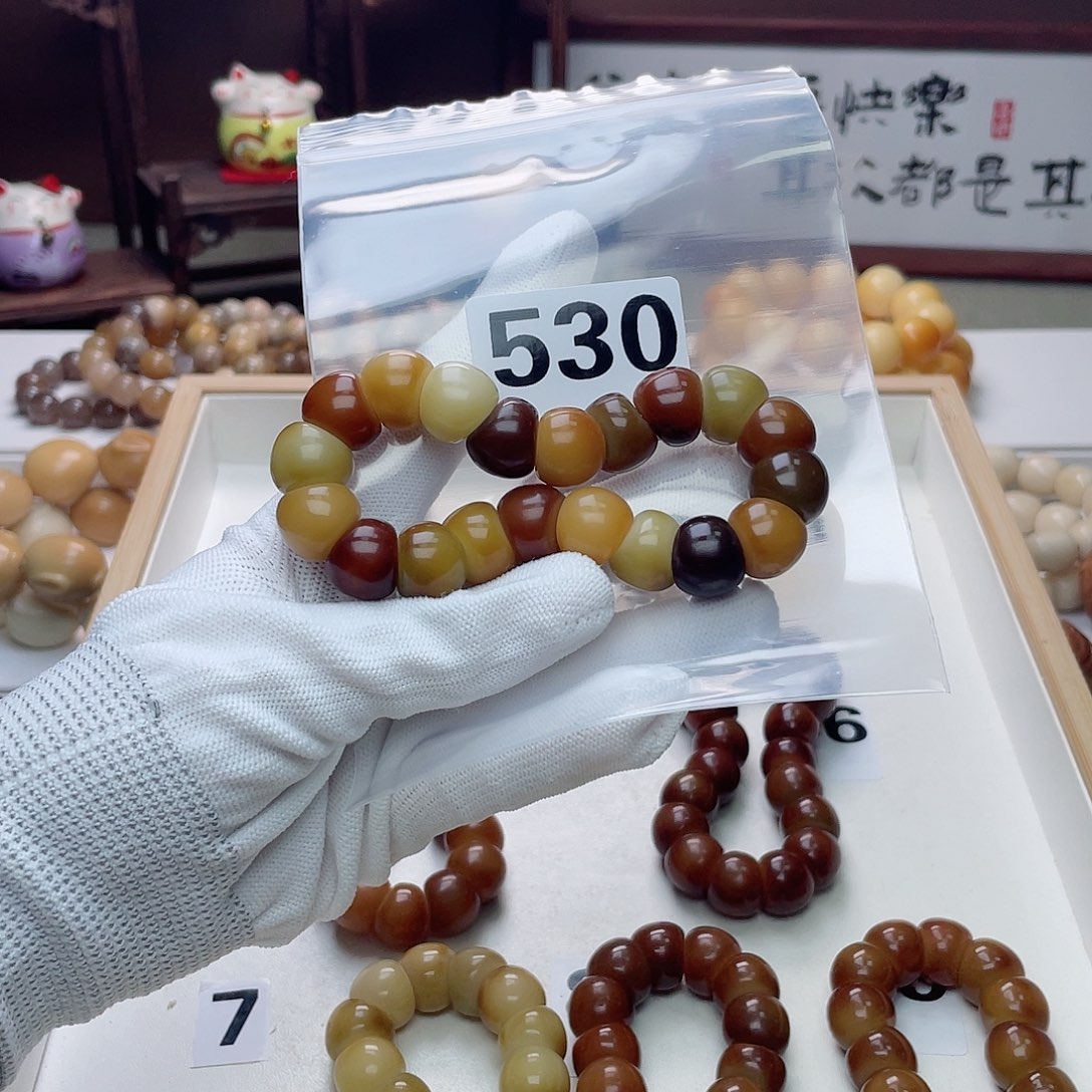 菩提根/象牙果手串摇***瑶蒜瓣大肠手串