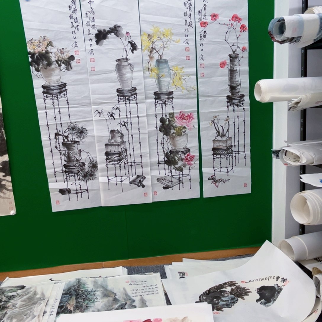 国画土*绘画作品多次参加全国及