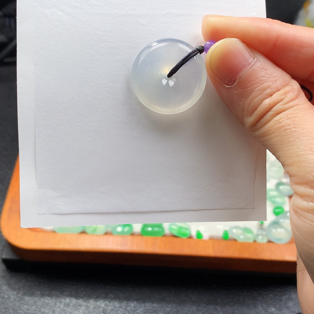 吊坠(不含链)未镶嵌翡翠平安扣