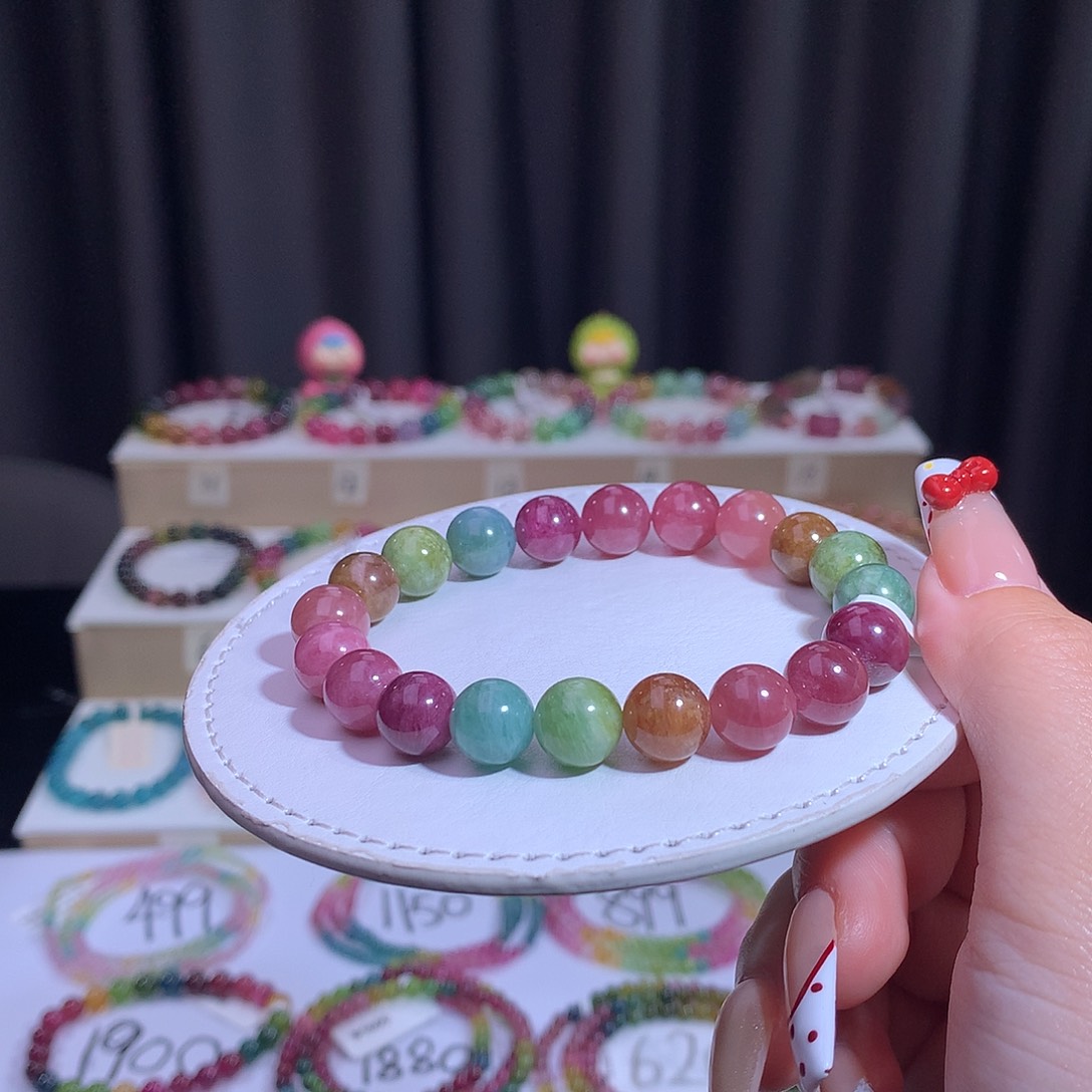 碧玺手链合金碧玺