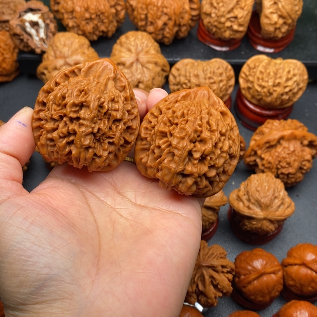 把件文玩核桃46官帽