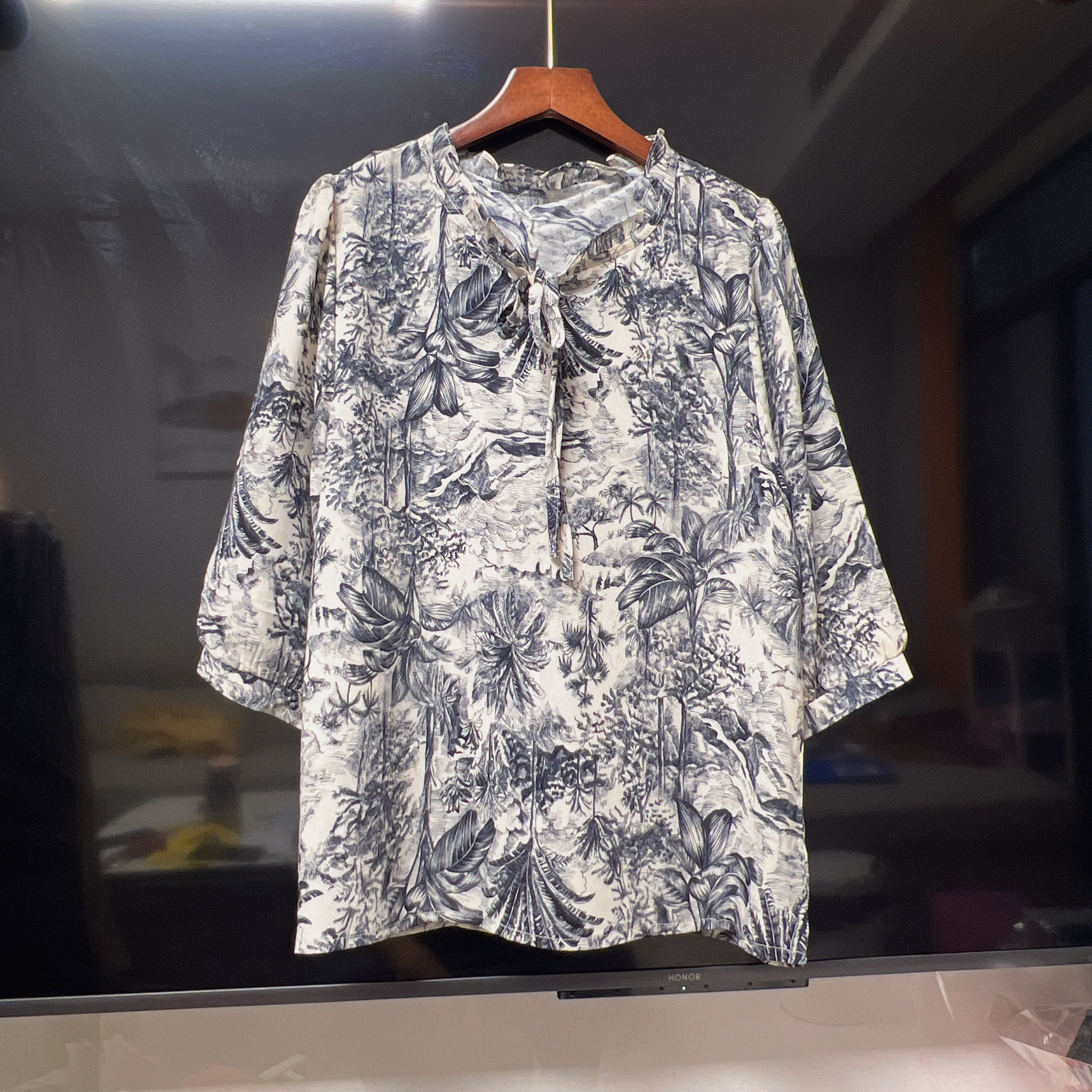 340【巧姐专属】新款时尚宽松薄款休闲半袖上衣