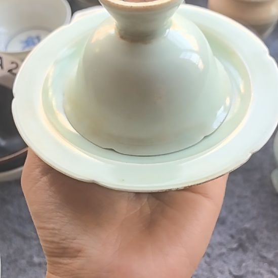 高***存瓷片湖田窑套杯一套全品