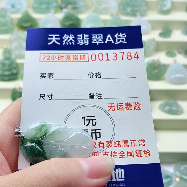 颈饰未镶嵌翡翠吊
