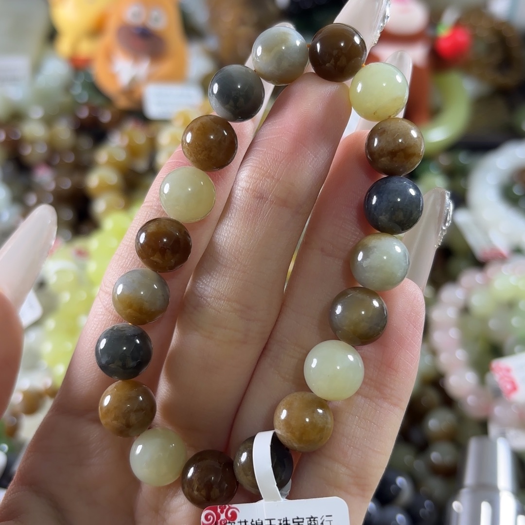 和田玉未镶嵌手链6