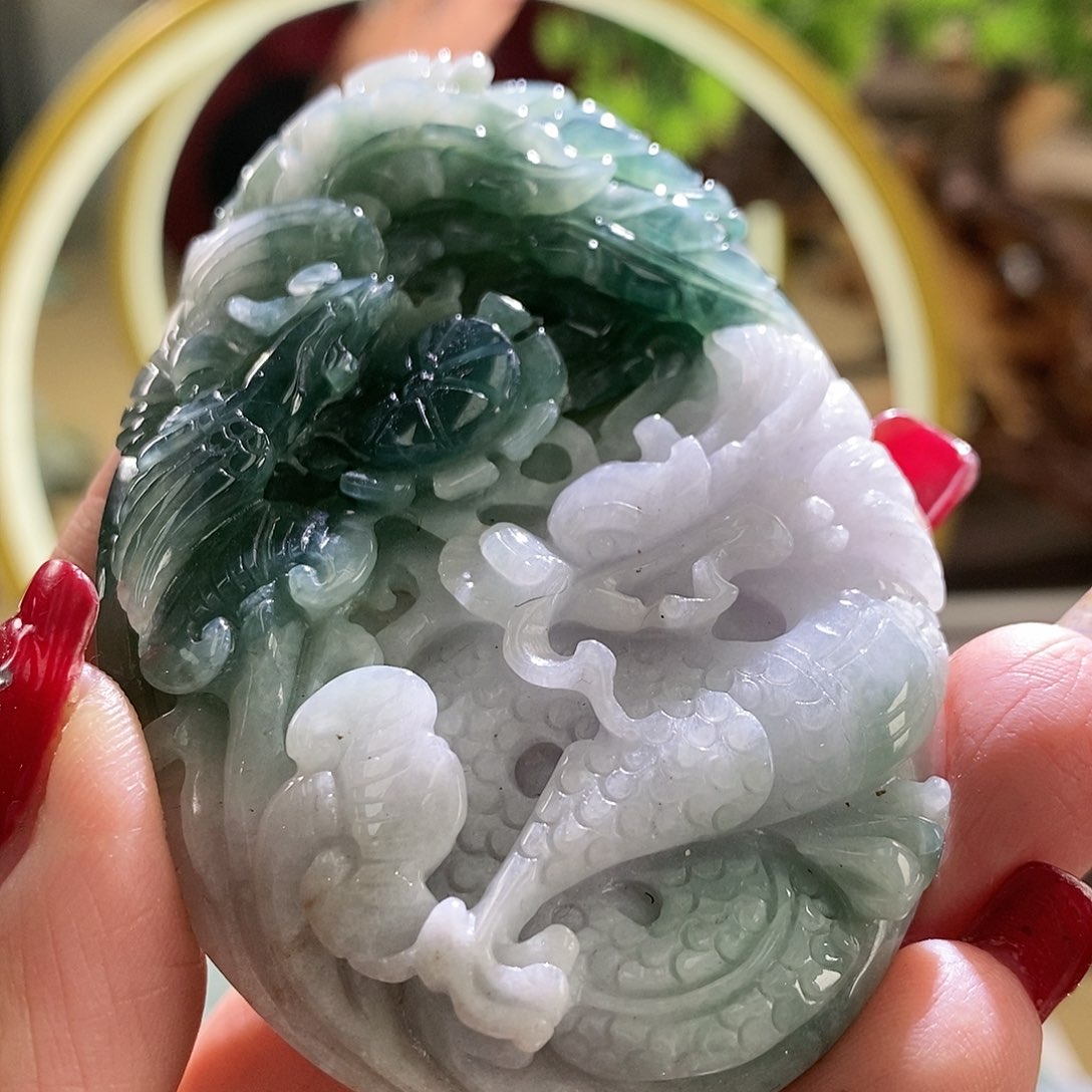 【闪购商品】翡翠颈饰未镶嵌龙凤