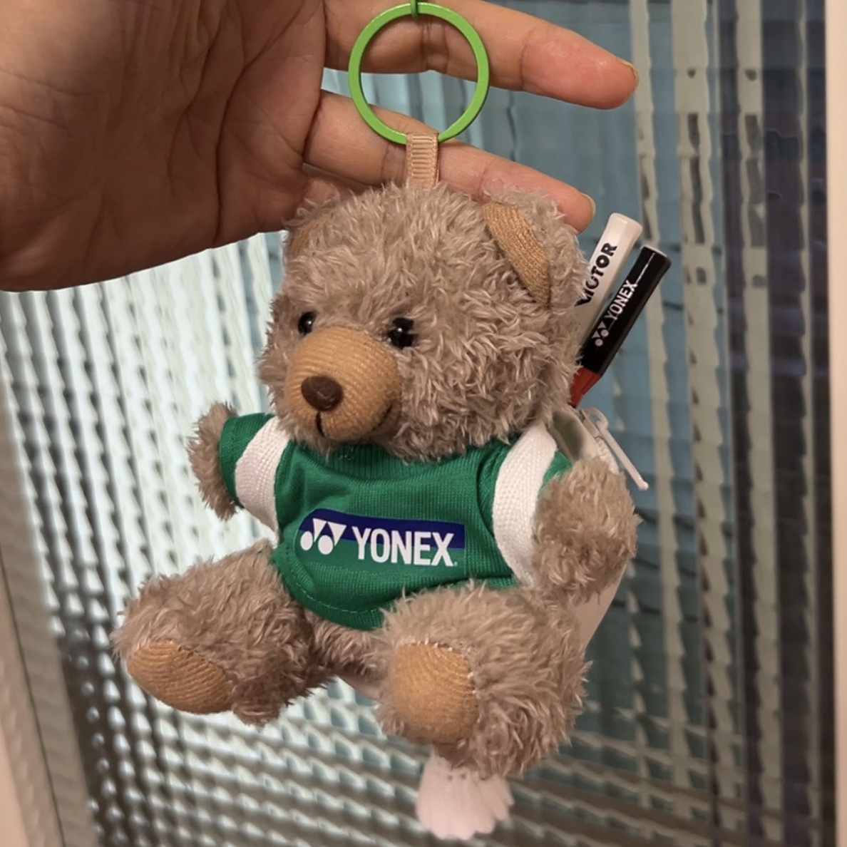 超可爱羽毛球版｜小熊带娃套装｜羽毛球挂件
