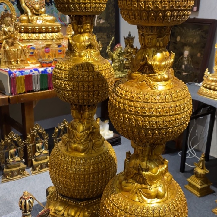 摆件佛**下铜摆件工艺品