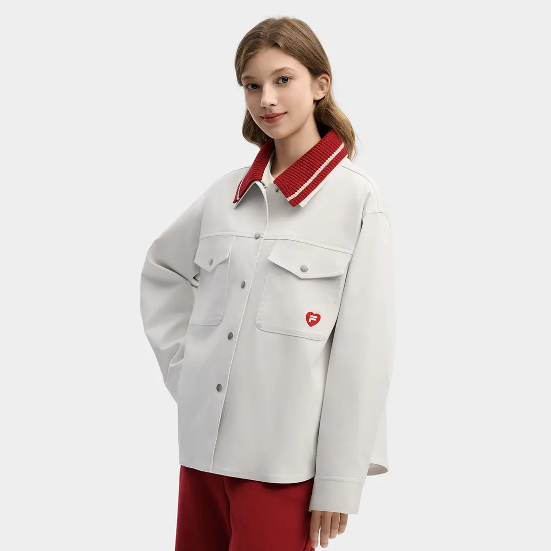 Fila/斐乐【新年系列】女士舒适梭织运动春季时尚外套F11W619710F