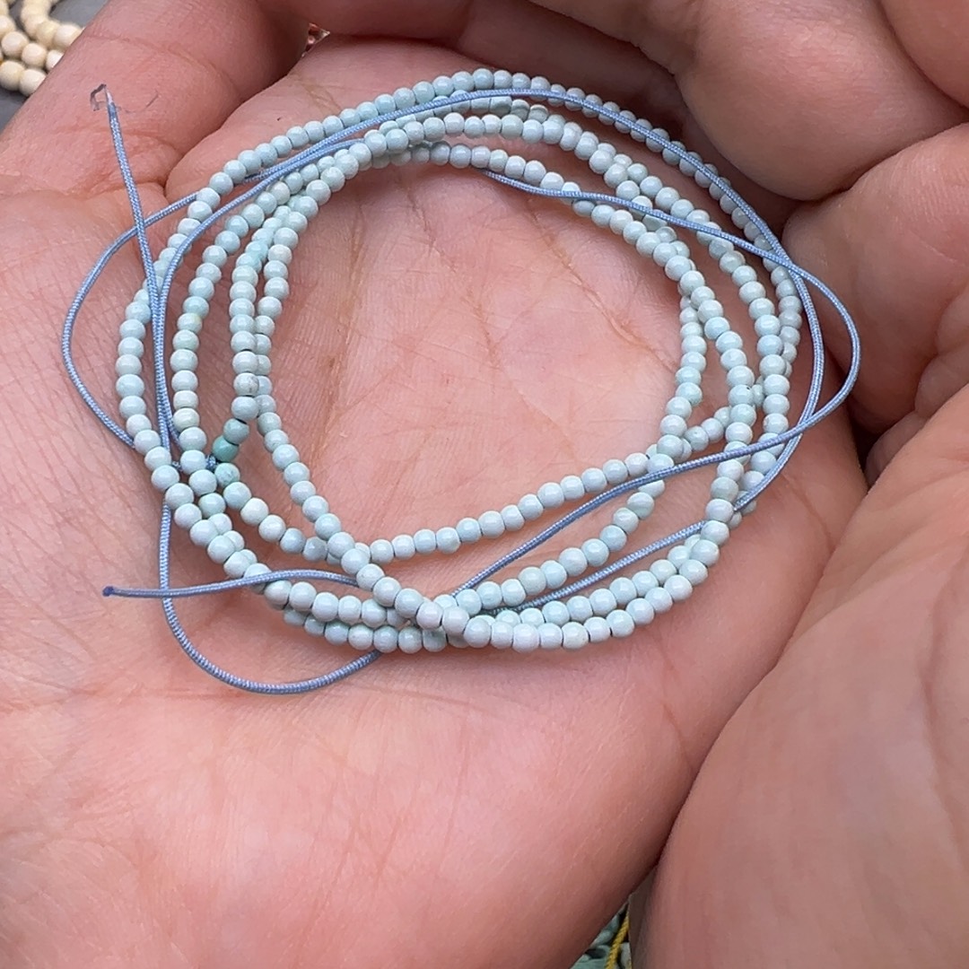 绿松石未镶嵌配件手串