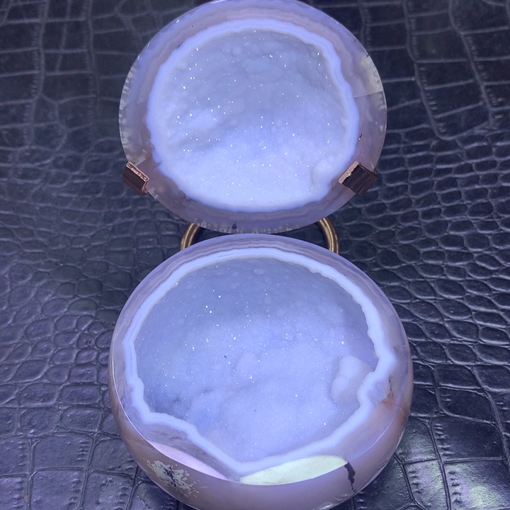 水晶稀有蓝软盆未镶嵌