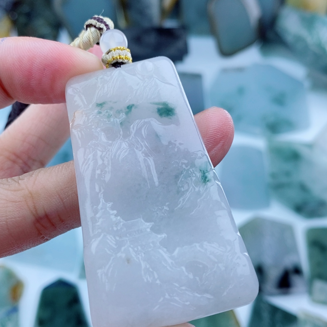用***7未镶嵌挂件翡翠天然翡翠