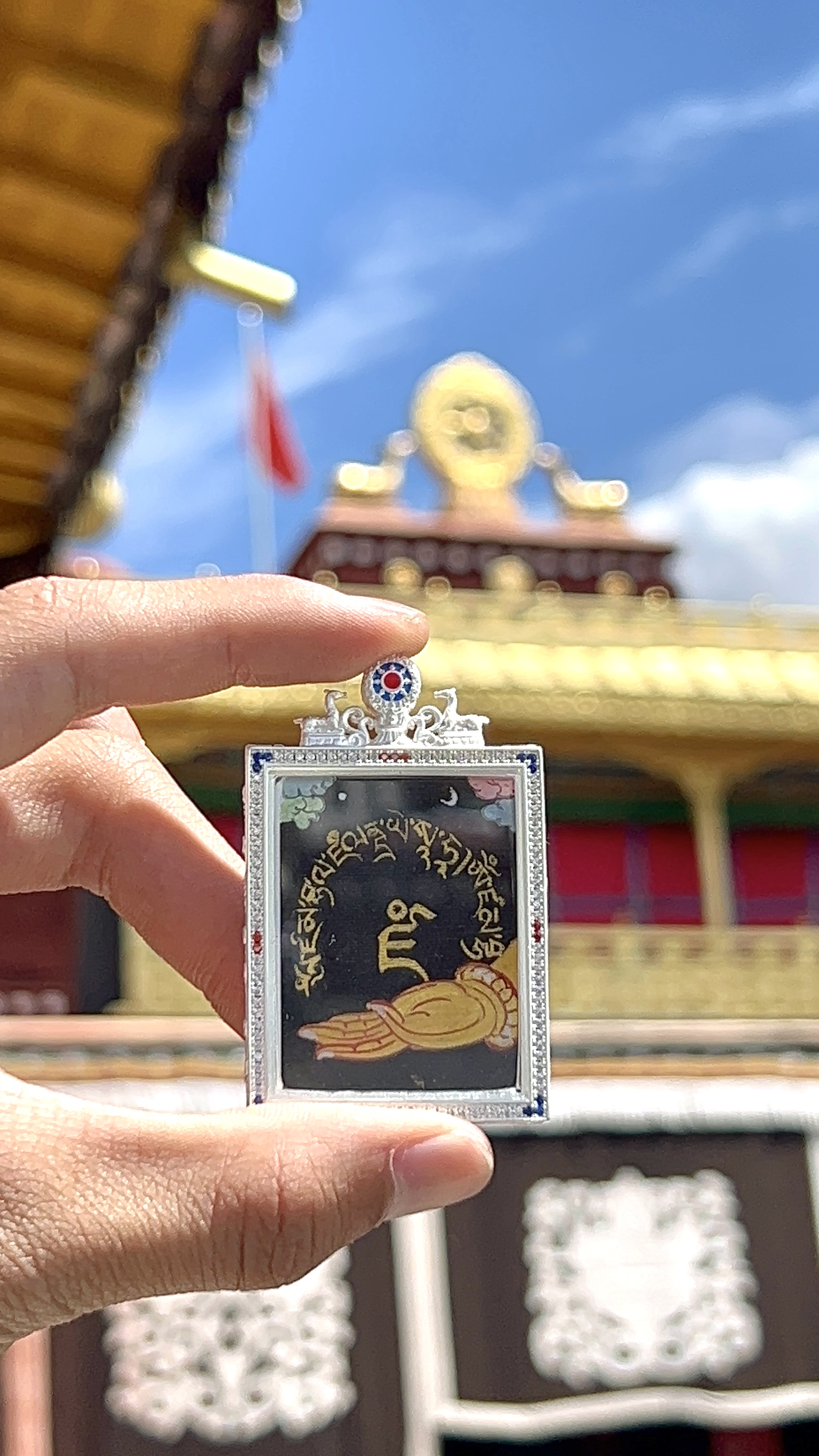 黄先生心经3*4cm西藏纯手绘（拉萨直发）