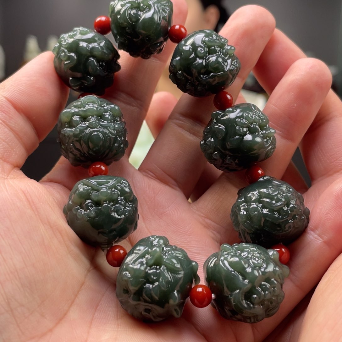 未镶嵌和田玉把件和田玉手串未镶嵌