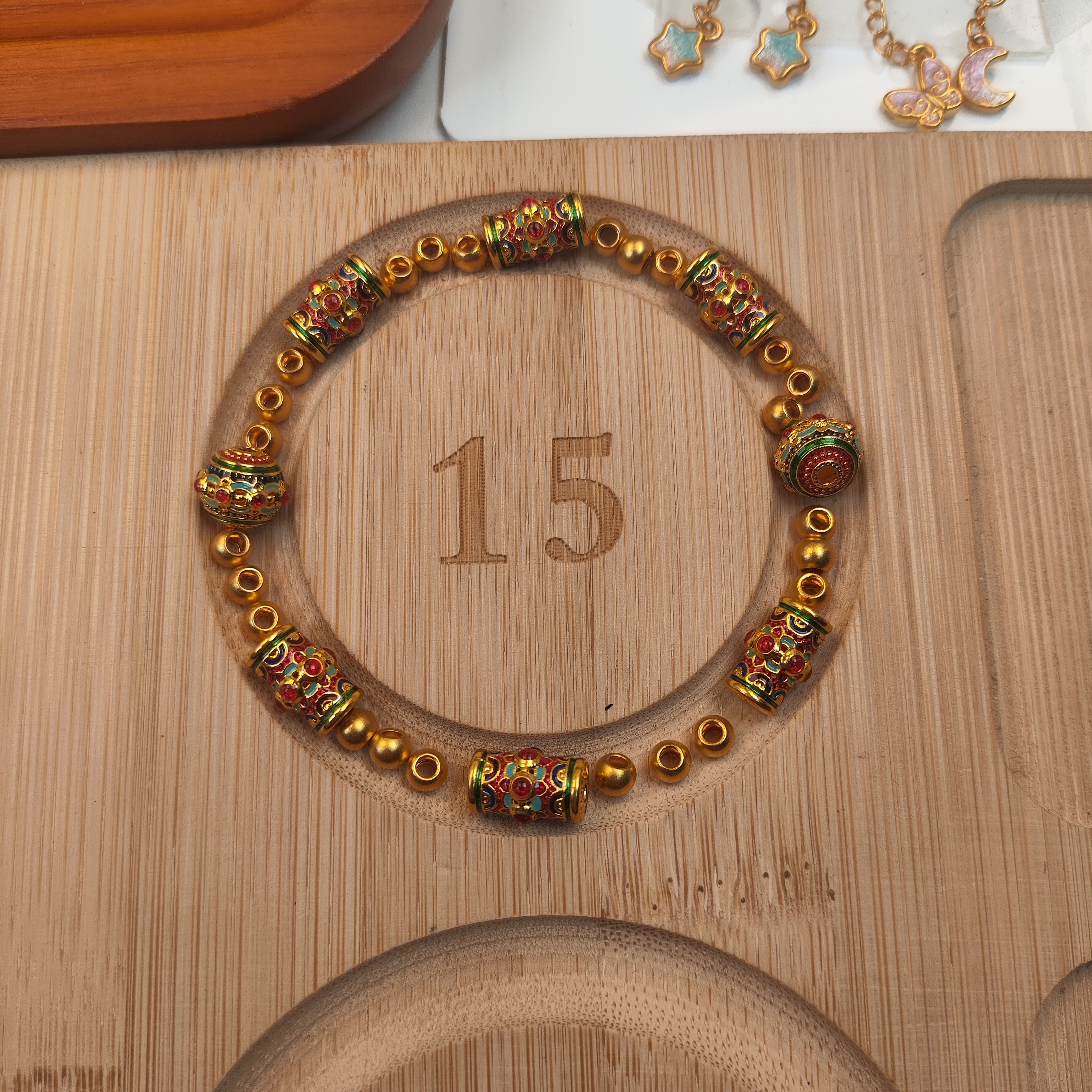 满堂彩转运珠手串5D珐琅工艺精致美观