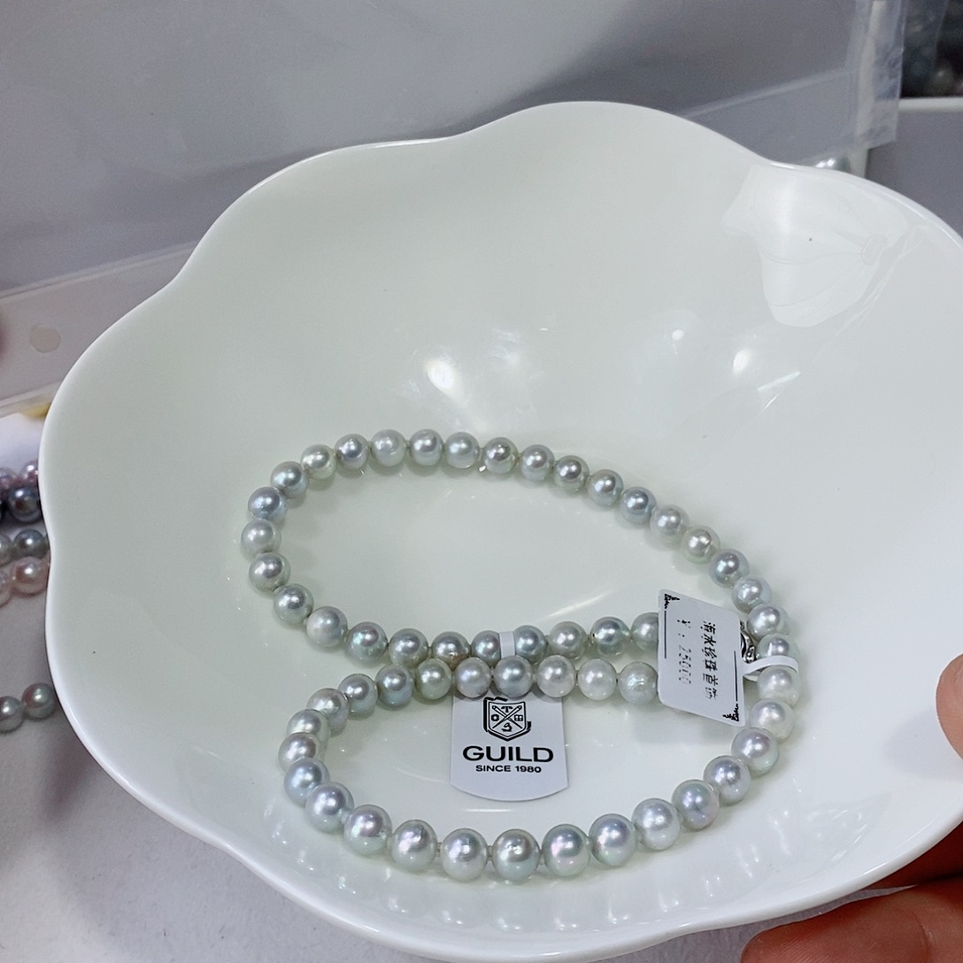 海水珍珠颈饰银S925镶嵌