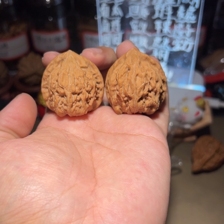 文玩核桃把件36平谷寿桃全品