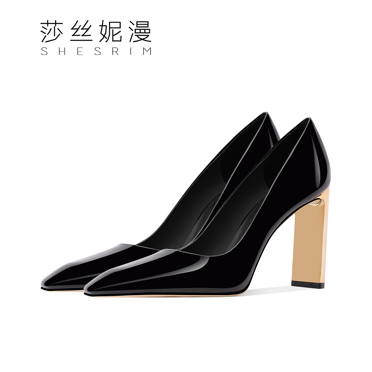 46-「6cm/8cm」2025春季时尚风女鞋粗跟款单鞋高跟鞋