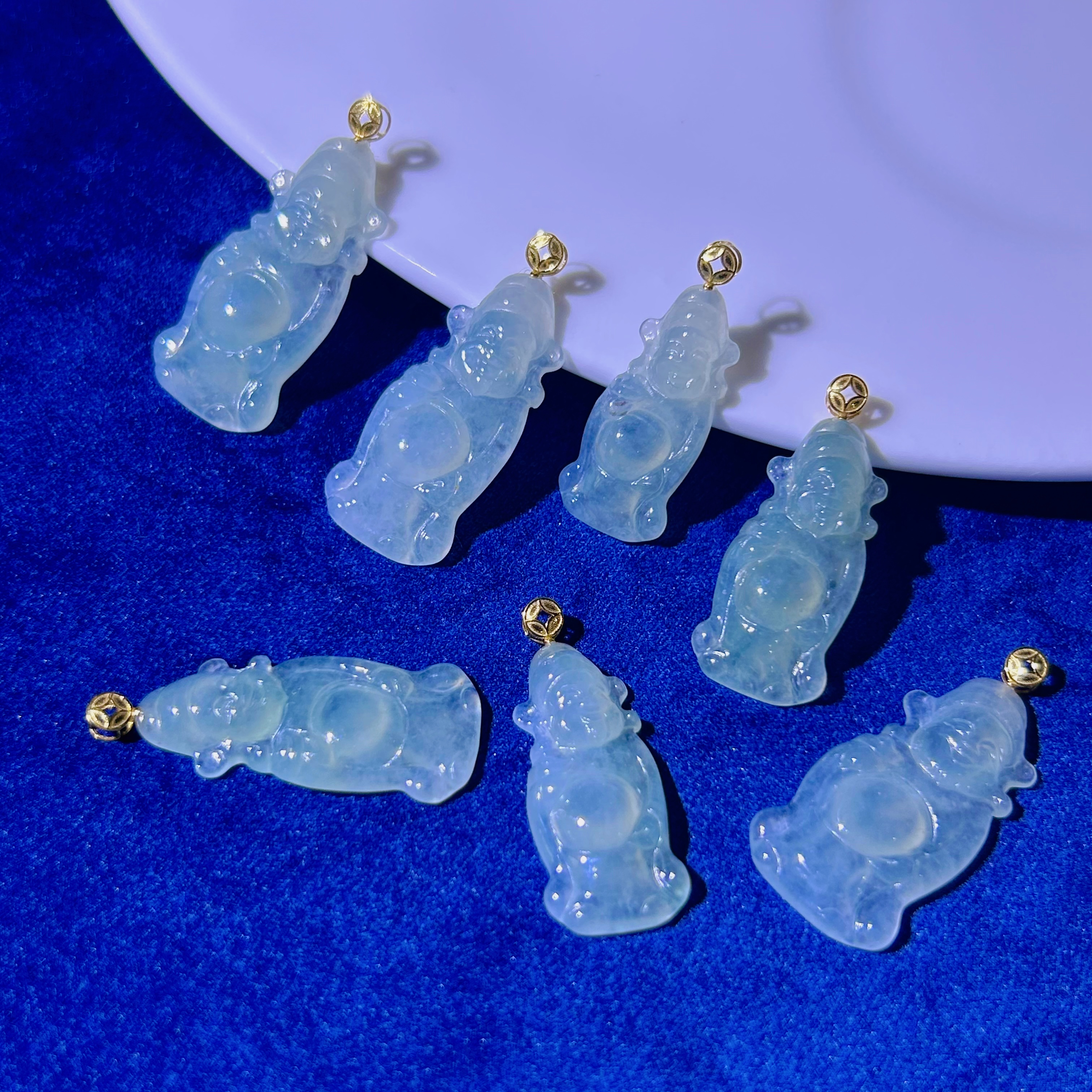 18K金翡翠吊坠-多样性发一-FC10000-不退不换