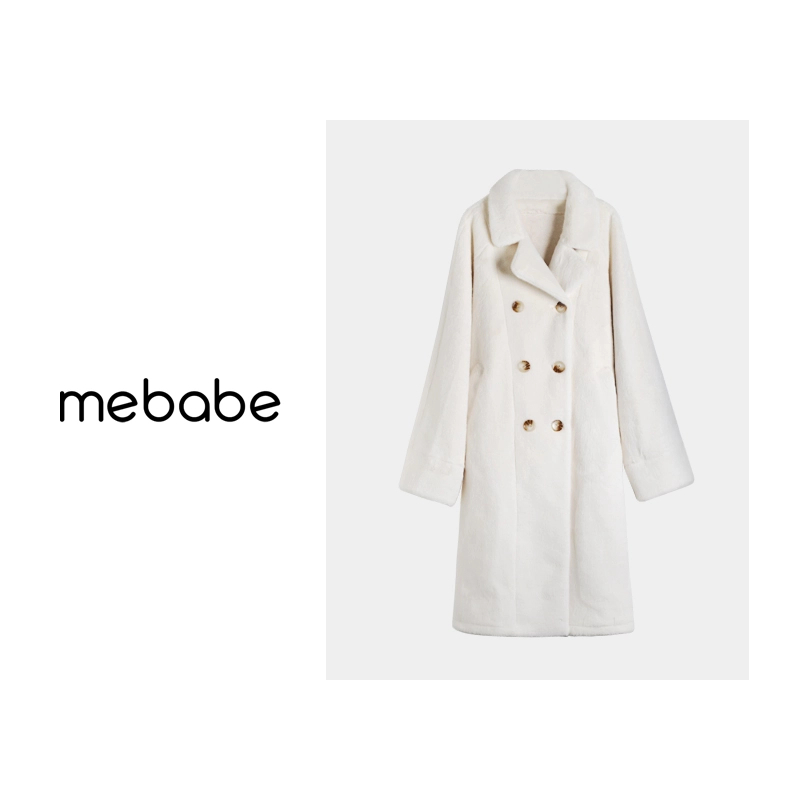 【孙小桔】2024冬季新款宽松加厚长款毛毛大衣外套女22-1229