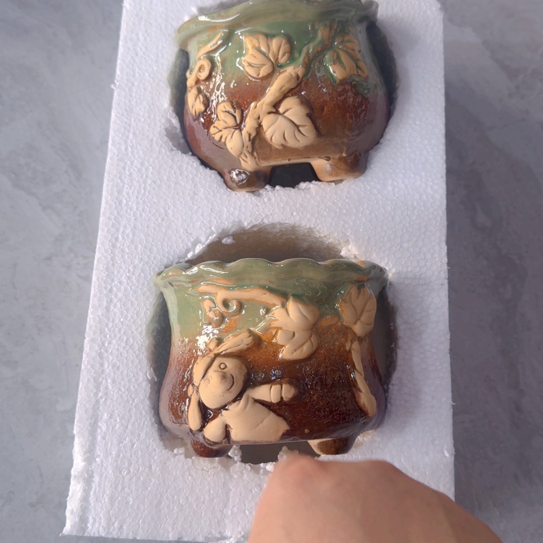 紫砂花盆粗陶盆醋