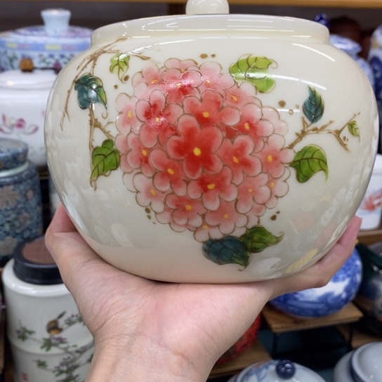 瓷片陶瓷茶叶罐密封罐