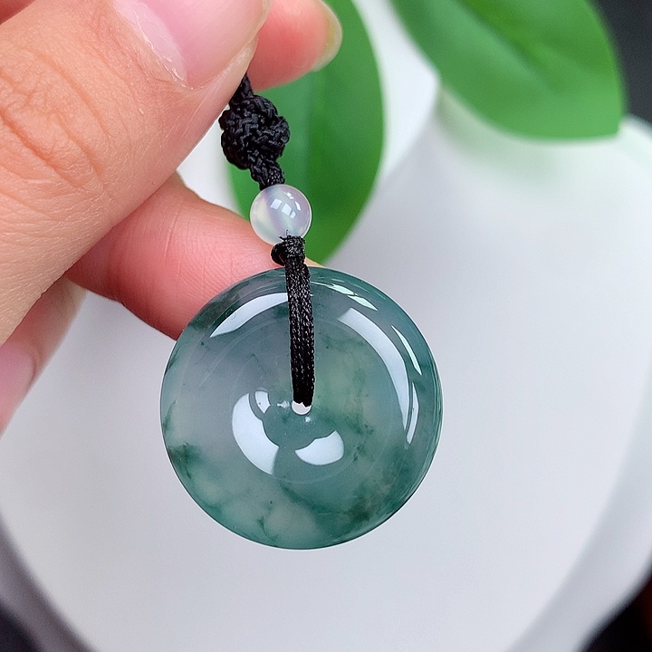 颈饰未镶嵌翡翠平安扣 23.7x6.5mm