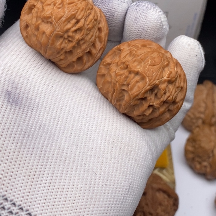 文玩核桃把件磨盘狮子头39