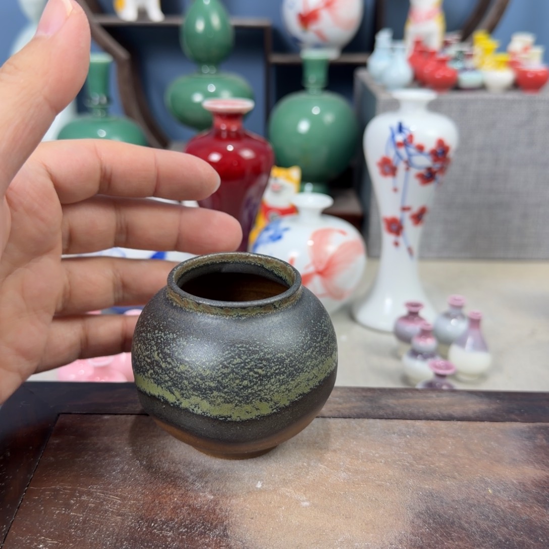 陶瓷手工小花器摆件