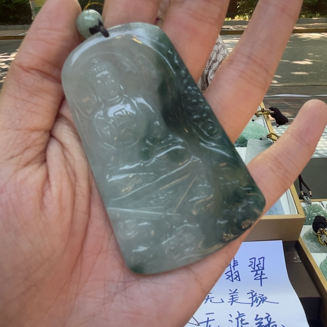翡翠未镶嵌颈饰—****—