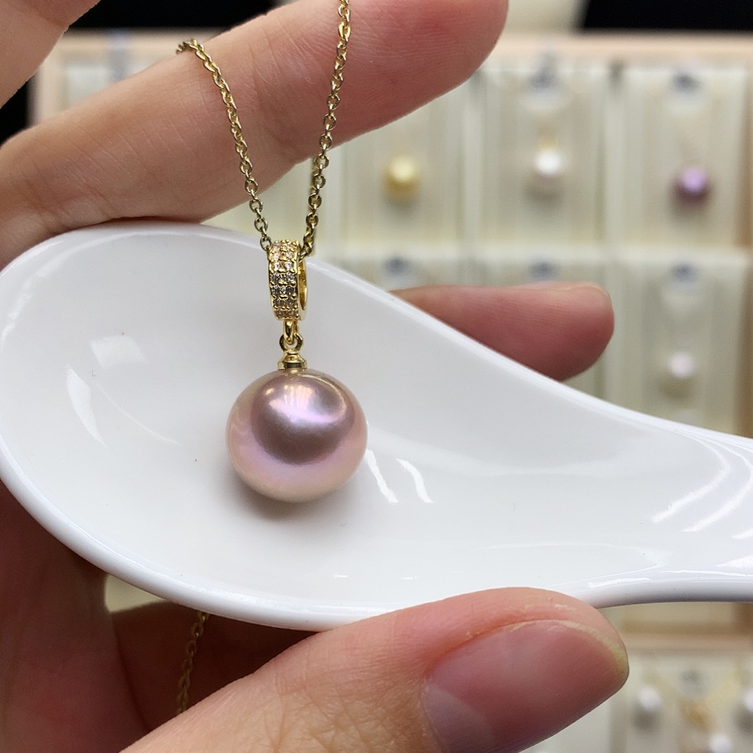 合金淡水珍珠吊坠(赠链)