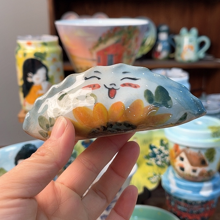 陶景德镇釉下手绘陶瓷  