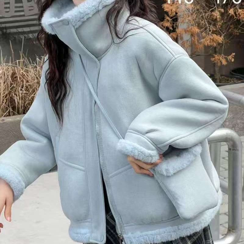 刺绣加绒加厚春秋棒球服外套